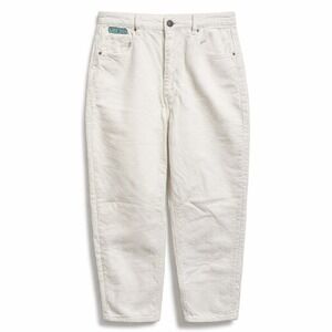 EMPYRE Corduroy Pants Cream White Women's Size 3 High Waisted Relaxed Fit